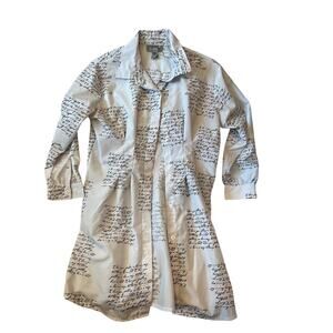 Spoon "I Lose You" Thigh Length Blouse Womans M